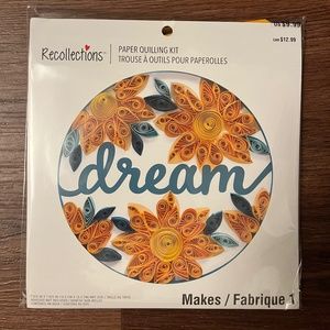 Paper quilling kit “Dream” yellow flowers
